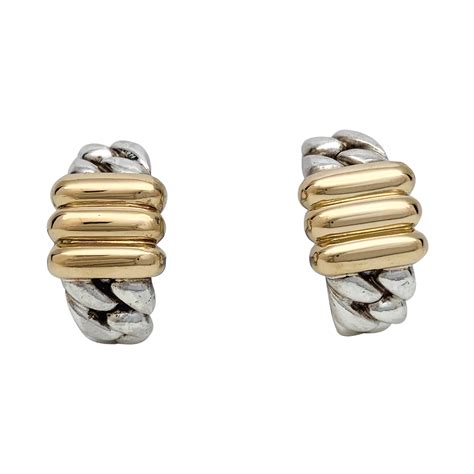 boucle oreille hermes argent